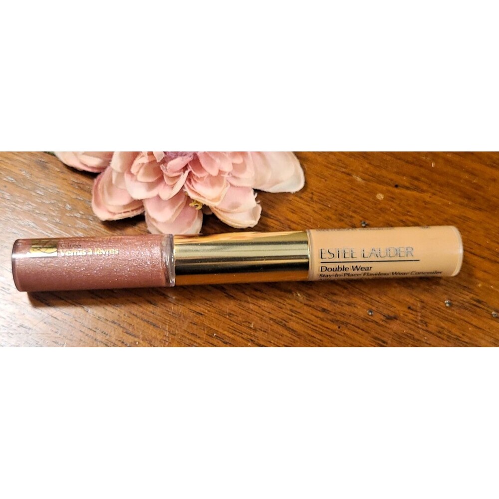 Estee Lauder Double Wear Concealer Medium Deep & Magnificent Mauve Gloss Shimmer